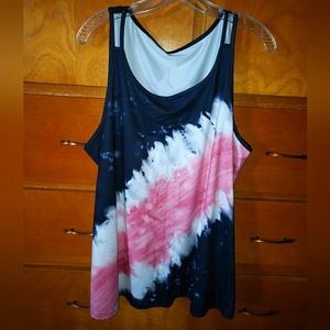 Shein Curve Striped Tank Top.